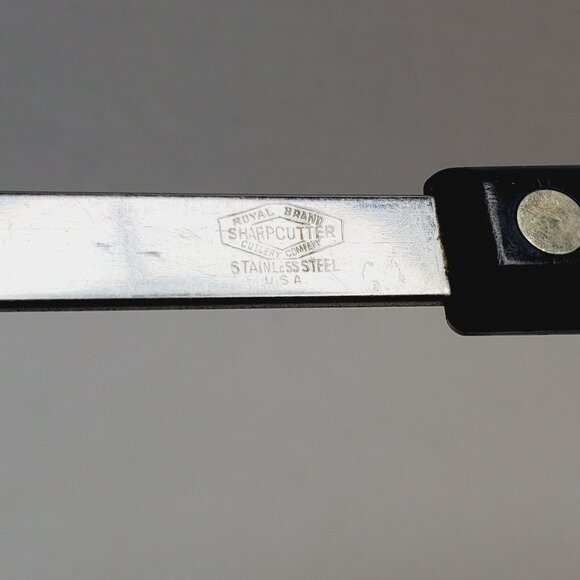 Vintage Royal Brand Sharp Cutter Ladle - Black Handle 11" USA - Picture 9 of 14